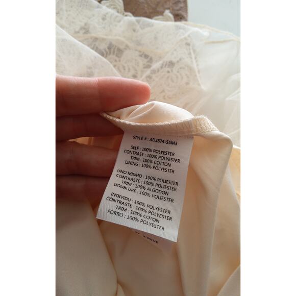 Altard State Coquette lace fairycore dress sz S cream tiered Renaissance romance - Picture 9 of 11